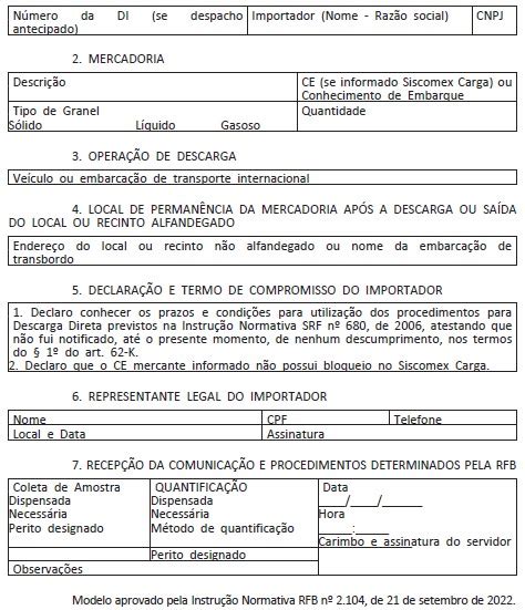 INSTRUÇÃO NORMATIVA RFB Nº 2 104 DE 21 DE SETEMBRO DE 2022 Desmar