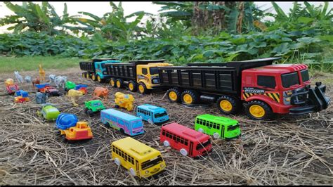 Mobil Truk Tronton Panjang Penuh Muat Miniatur Mobil Mobilan Alat