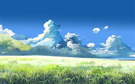 HD wallpaper: 5 Centimeters Per Second, anime, Colorful, landscape, sky ...