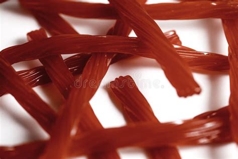 Red Licorice Candy stock photo. Image of flavor, junk - 110589808