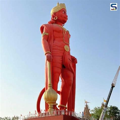 Pm Modi Unveils Ft Statue Of Hanuman In Gujarat