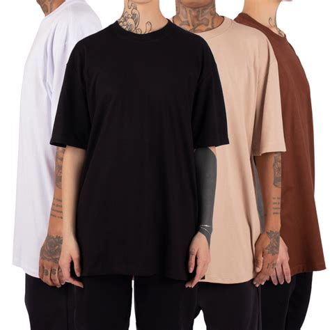 Kit Camisetas Lisas Oversized Basic Streetwear Unissex