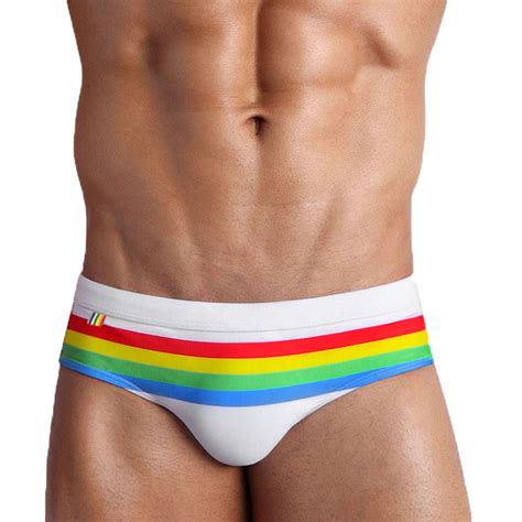 Kpoplk Mens Bikini Swimwear Low Rise Swim Briefs Solid Bathing Suit