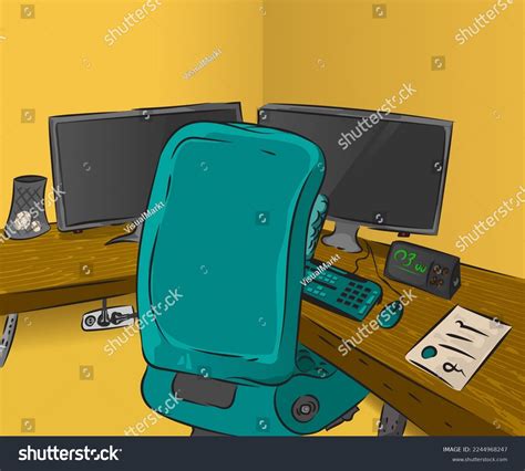 Study Room Cartoon Vector Design Stock Vector (Royalty Free) 2244968247 | Shutterstock