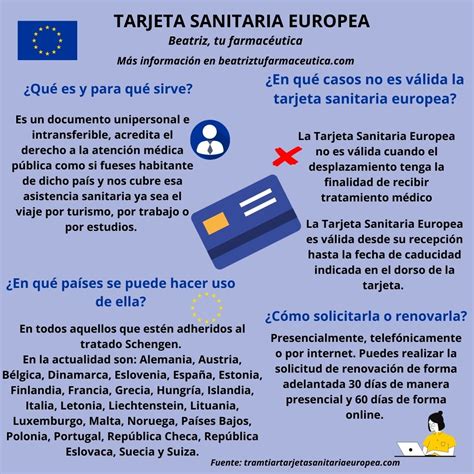 Tarjeta Sanitaria Europea Todo Lo Que Necesitas Saber Beatriz Tu