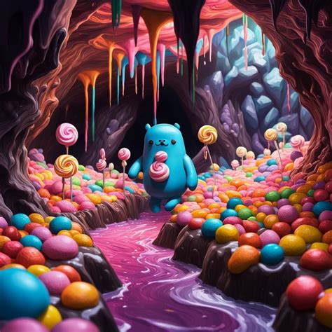 Dark Candy Cave And Animals Real Life Candyland Cave Candy And Sweets