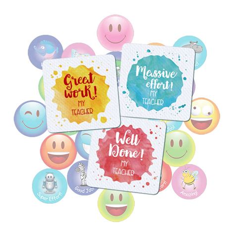 Teacher Stickers T Pack Watercolour Splats Theme Teacher Stickers