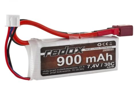 Pakiet Akumulator Redox LiPo 7 4V 900mAh 30c