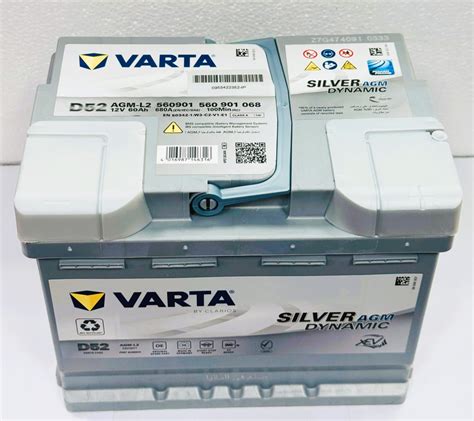 VARTA BATTERY D52- 560901068 -AGM60 AGM CAR BATTERY - Battery Master