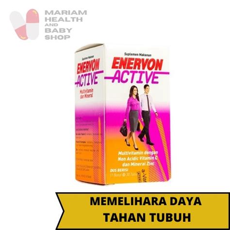 Jual Enervon Active Tablet Vitamin Vitamin C Suplemen Daya