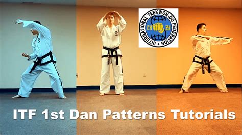 ITF 1st Dan Patterns Tutorials Kwang Gae Po Eun Ge Baek YouTube