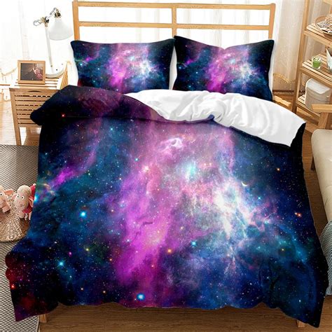 Star Space Duvet Cover Dusty Gas Cloud Nebula And Star Clusters In The