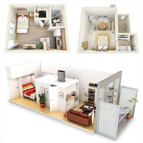 One Bedroom Apartment Layout Design : Best Design Interior Bedroom Tiny Apartments Ideas ...