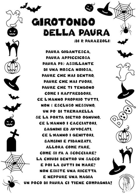 Filastrocca Di Halloween Per Bambini Sulla Paura Maestraemamma Poesie