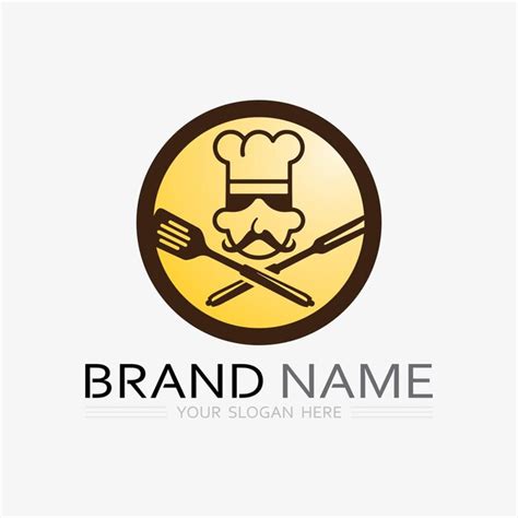 Premium Vector Kitchen And Chef Logo Food Icon Resto And Cafe Design