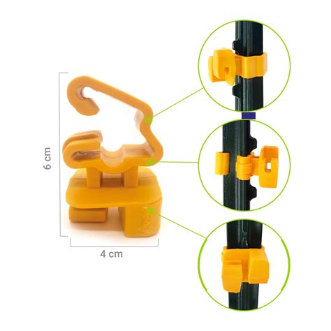 Aislador Poste de Acero Ligero Agrofácil Bolsa X 50unds Agrofácil co