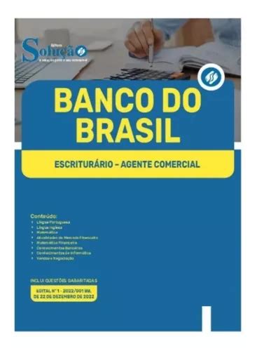 Apostila Banco Do Brasil Escriturário Agente Comercial