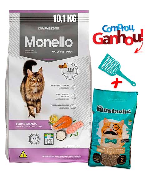 Ra O Monello Premium Especial Sabor Peru E Salm O Para Gatos Castrados