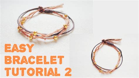 Easy Bracelet Tutorial 2 Diy Gelang Tangan Cara Membuat Gelang Mudah