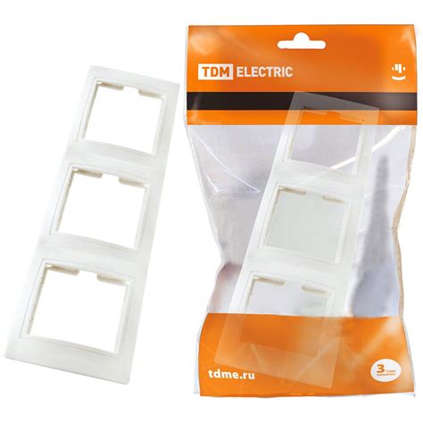 Рамка трехпостовая TDM Electric Таймыр SQ1814-0127 вертикальная ...