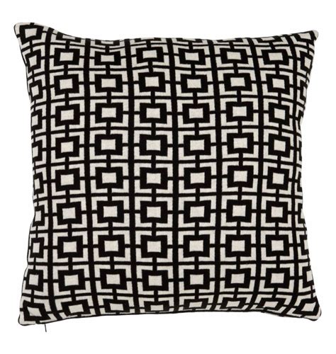 Eichholtz Cushion Abstract Squares Black Wilhelmina Designs