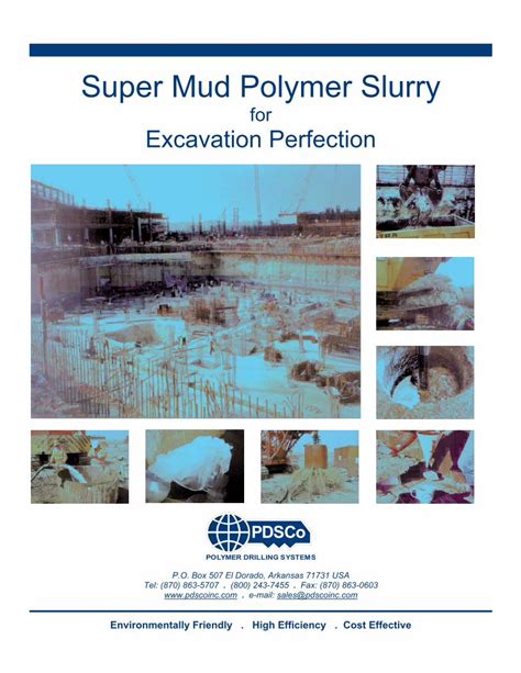 Pdf Super Mud Polymer Slurry Sontek · · 2013 11 24environmentally