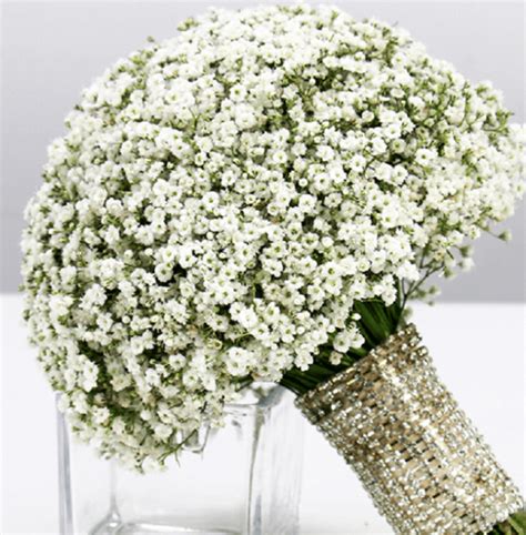 Glamorous Gypsophila Flowers Bridal Bouquet Qatar | BTF