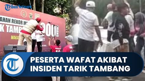 Sosok Peserta Yang Meninggal Akibat Insiden Tarik Tambang Di Makassar