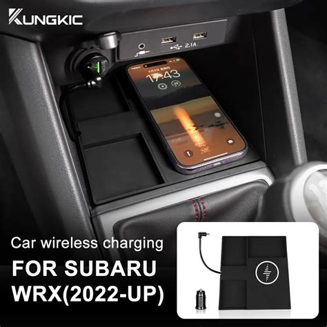 For Subaru Wrx Car Wireless Charger Center Console Phone