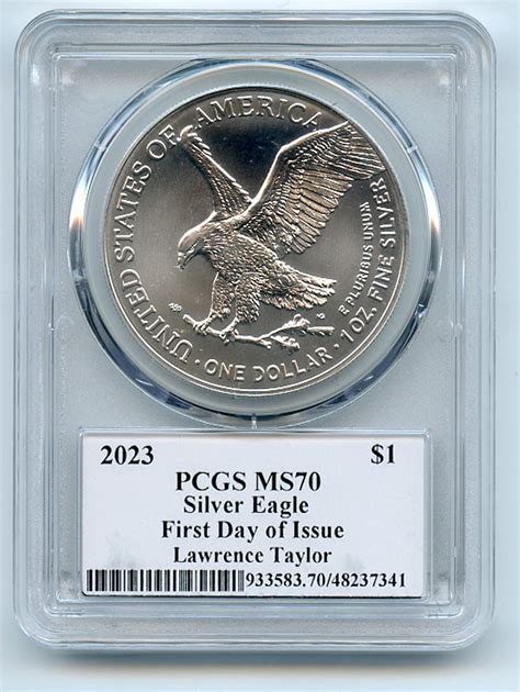 Lot Detail - 2023 $1 American Silver Eagle 1oz PCGS PSA MS70 FDOI ...