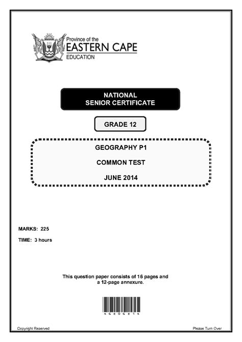 Caps Exemplar Question Paper 2014 Grade 12 10