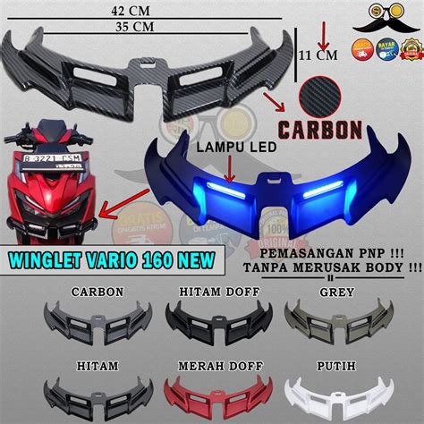 Winglet VARIO 160 ABS CBS ISS WINGLET LED Light WINGLED HONDA V160