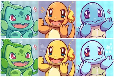 Free Kanto Starter Icons For You All TechraNova By SarahRichford On