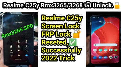 Realme C25y Rmx3265 Pattern FRP Reseted With Free Tool II Realme C25y