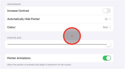 how to change mouse cursor on ipad