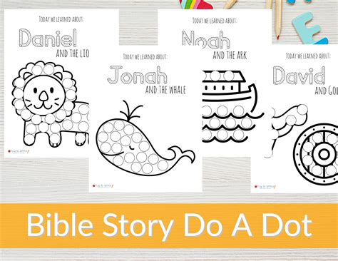 Bible Do A Dot Sunday School Activities Bible Preschool Activity