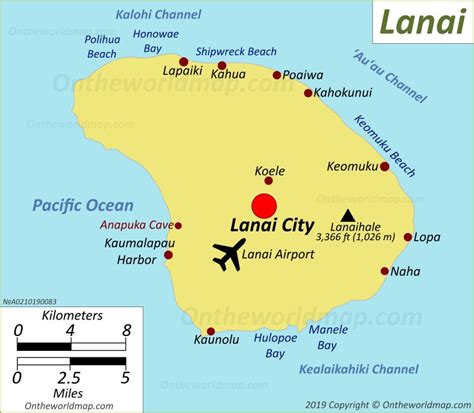 Map Of Lanai Hawaii - Printable Map