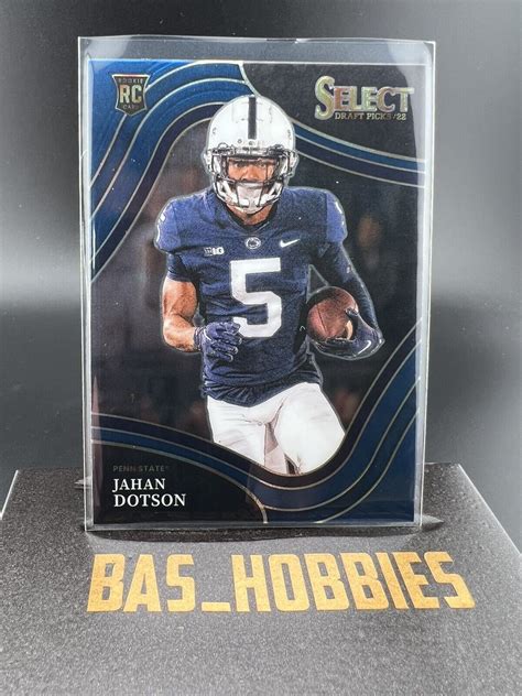 2022 Select Draft Pick 196 Field Level Blue Jahan Dotson Rookie Psu