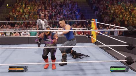 WWE 2K22 Rey Mysterio Vs Doffy In A Fall Counts Anywhere Match For The