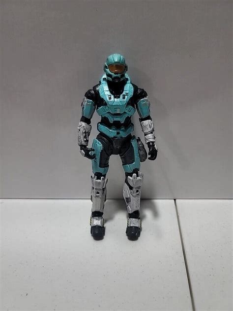 Halo Reach Spartan Hazop Cyan Series 1 5 5 Figure EBay