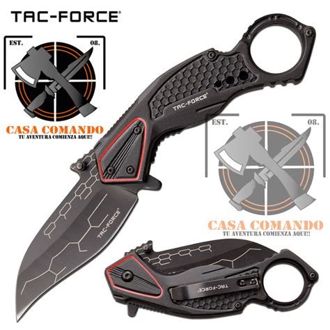 TF 1033BK TAC FORCE TACTICAL CUCHILLO PLEGABLE TF 1033BK SPRING