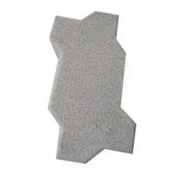 M40 M35 Grade Cement Concrete Gray Zig Zag Interlocking Tile Thickness