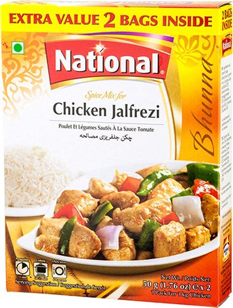 National Spice Mix For Chicken Jalfrezi 74g Bol