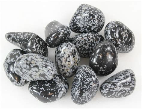 Tumbled Polished Snowflake Obsidian Oz Pc For Sale