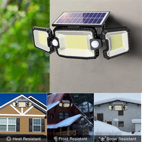 SHANNA Outdoor Solar Lights IP65 Waterproof 2500LM Motion Sensor