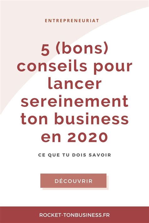 5 Conseils Pour Lancer Ton Business En 2020 Rocket Ton Business