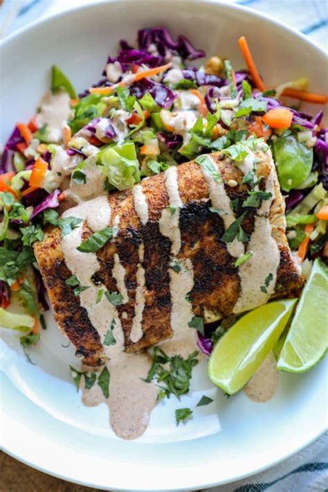 Easy Blackened Mahi Mahi Fish Taco Bowls Bonappeteach