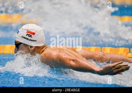 Krzysztof Chmielewski Of Poland Competes In The Swimming Men S 400m