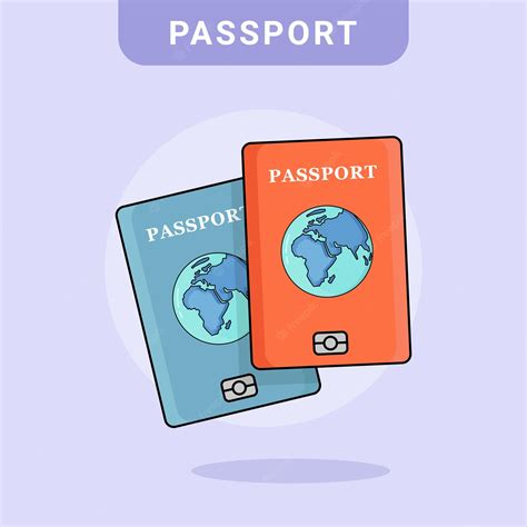 Premium Vector International Passport In Flat Design