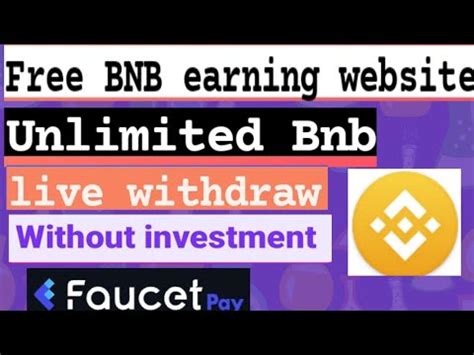 Free BNB Coin How To Earn Fre BNB Coin Every 5 Min How To Earn Money